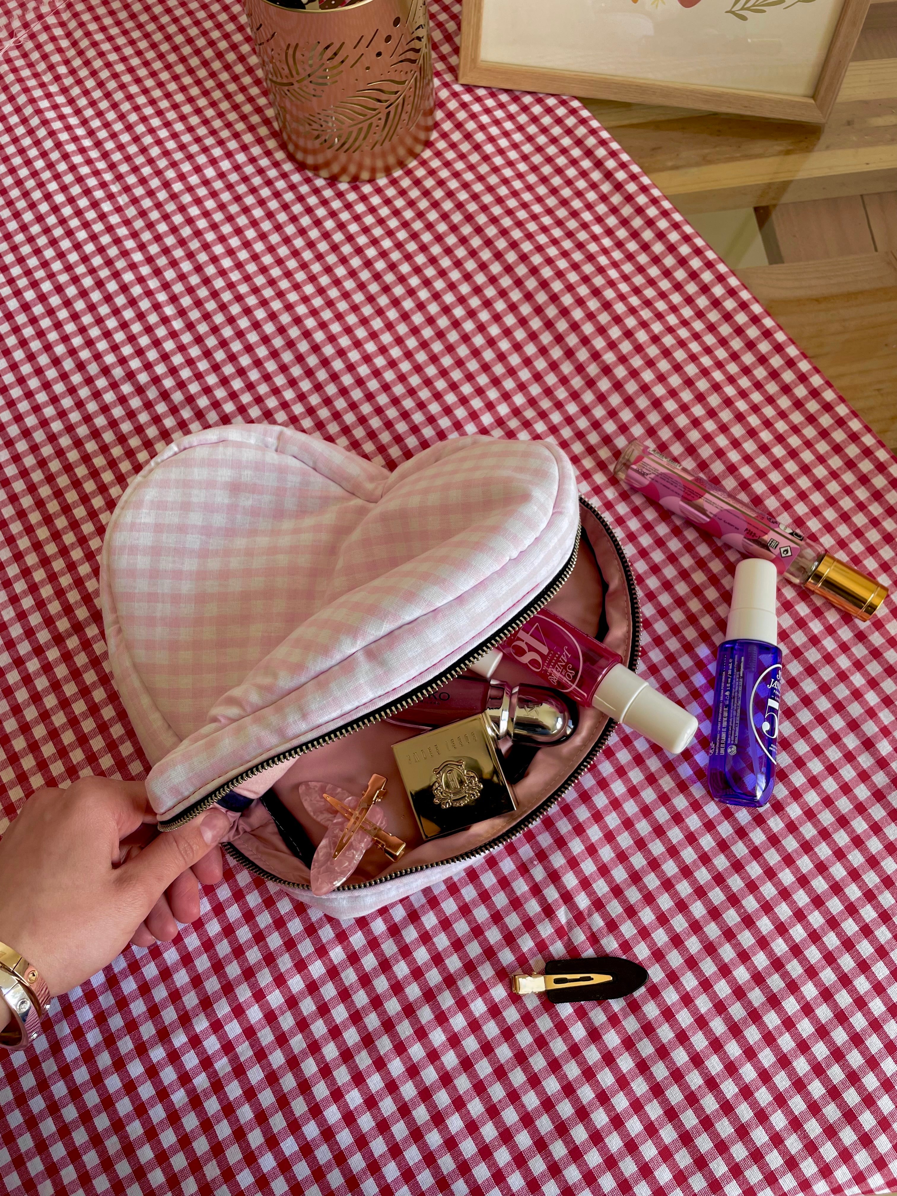 La trousse coeur vichy