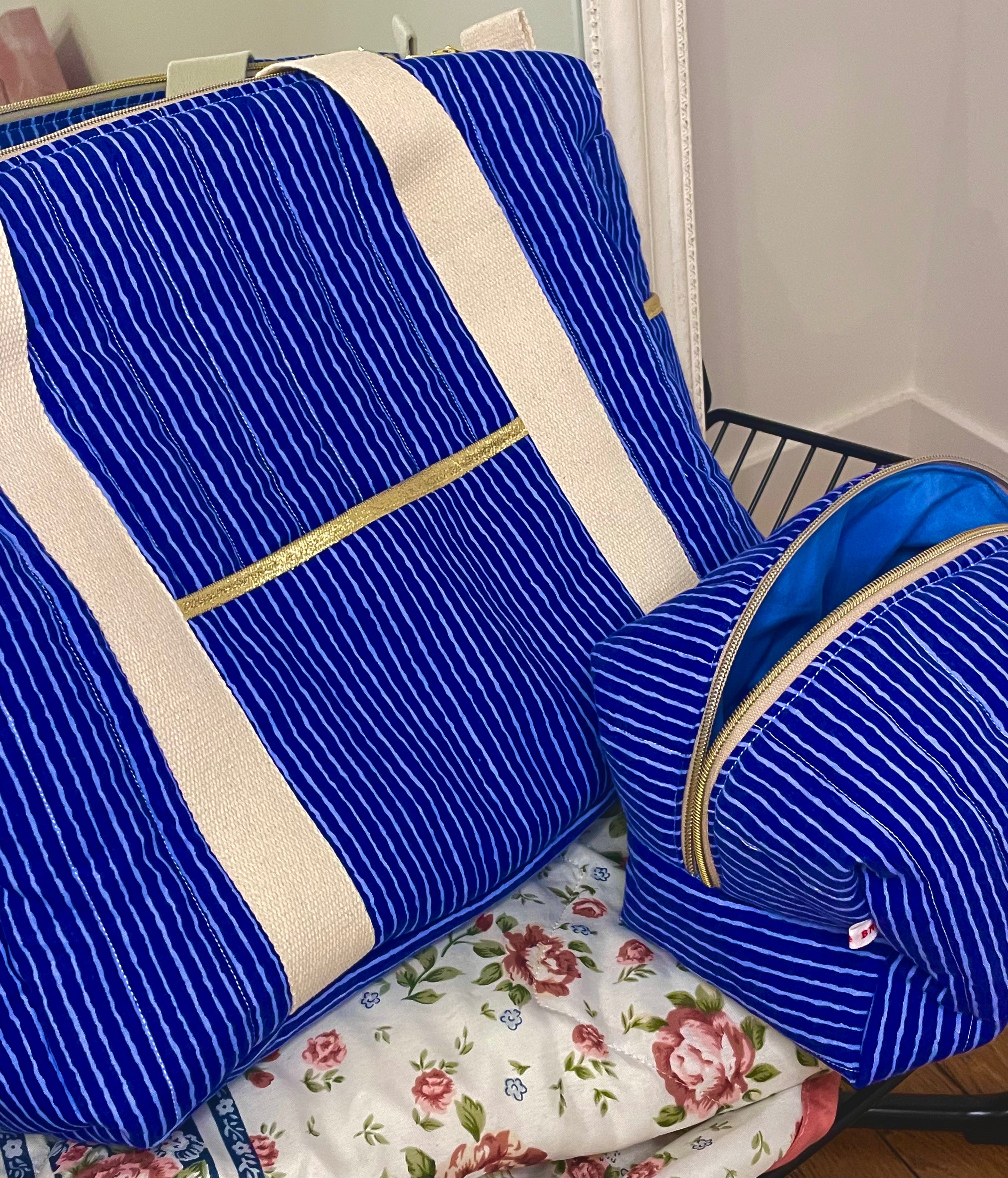 Ensemble Voyage Bleu Rayé