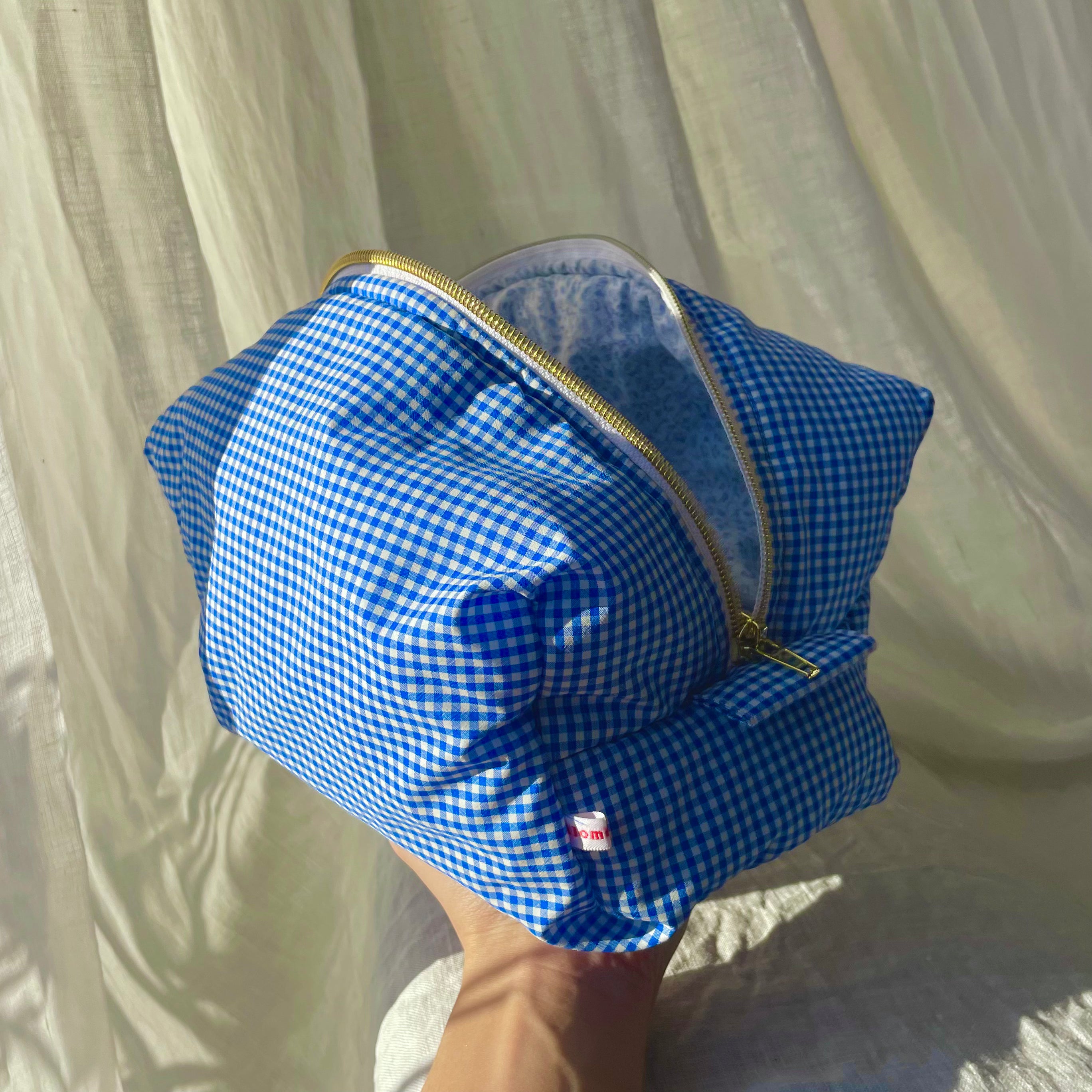 Trousse maquillage vichy bleue